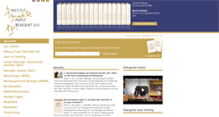 Desktop Screenshot of institut-papst-benedikt.de