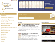 Tablet Screenshot of institut-papst-benedikt.de